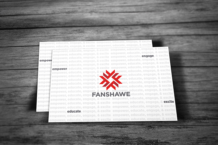 Fanshawe Postcard with Slogan Background