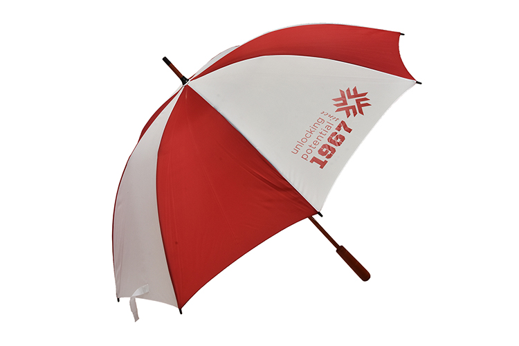 Fanshawe Red & White Umbrella