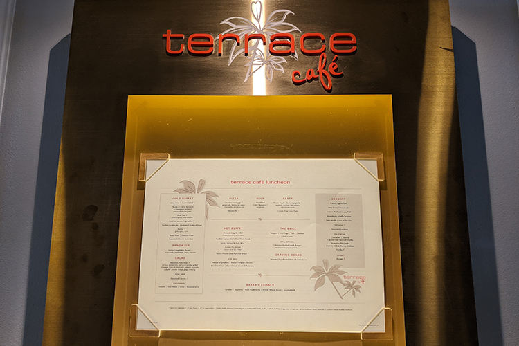 Terrace Menu - Outside